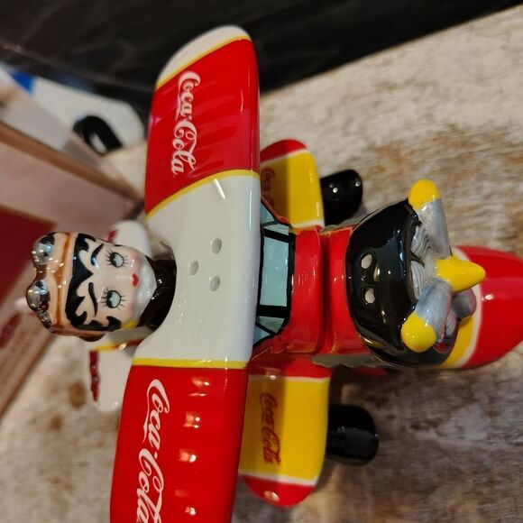 Coca Cola Red and Yellow Kids Toy Plane - Picture 1 of 4